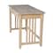 International Concepts Mission Computer Desk 22 in D X 22 H, 30 W X Hardwood, Unfinished OF-45D - alternate 2